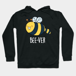 Bee-ver Funny Animal Beaver Bee Pun Hoodie